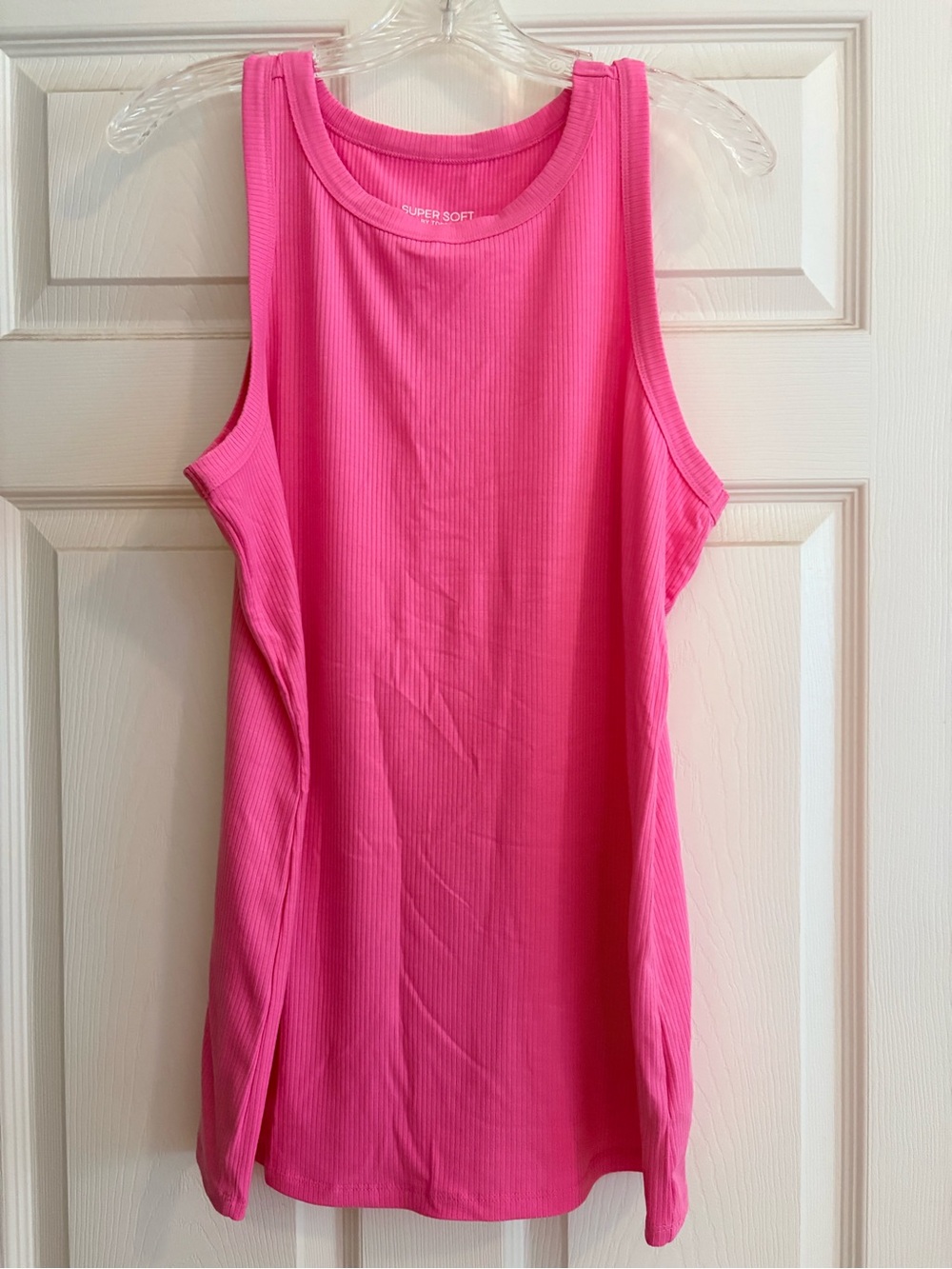 torrid Hot Pink Ribbed Tank Top